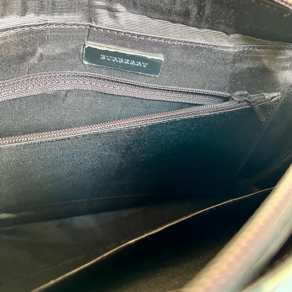 BURBERRY NOVA CHECK TOTE CANVAS FABRIC/LEATHER BEIGE EUC - Picture 11 of 14